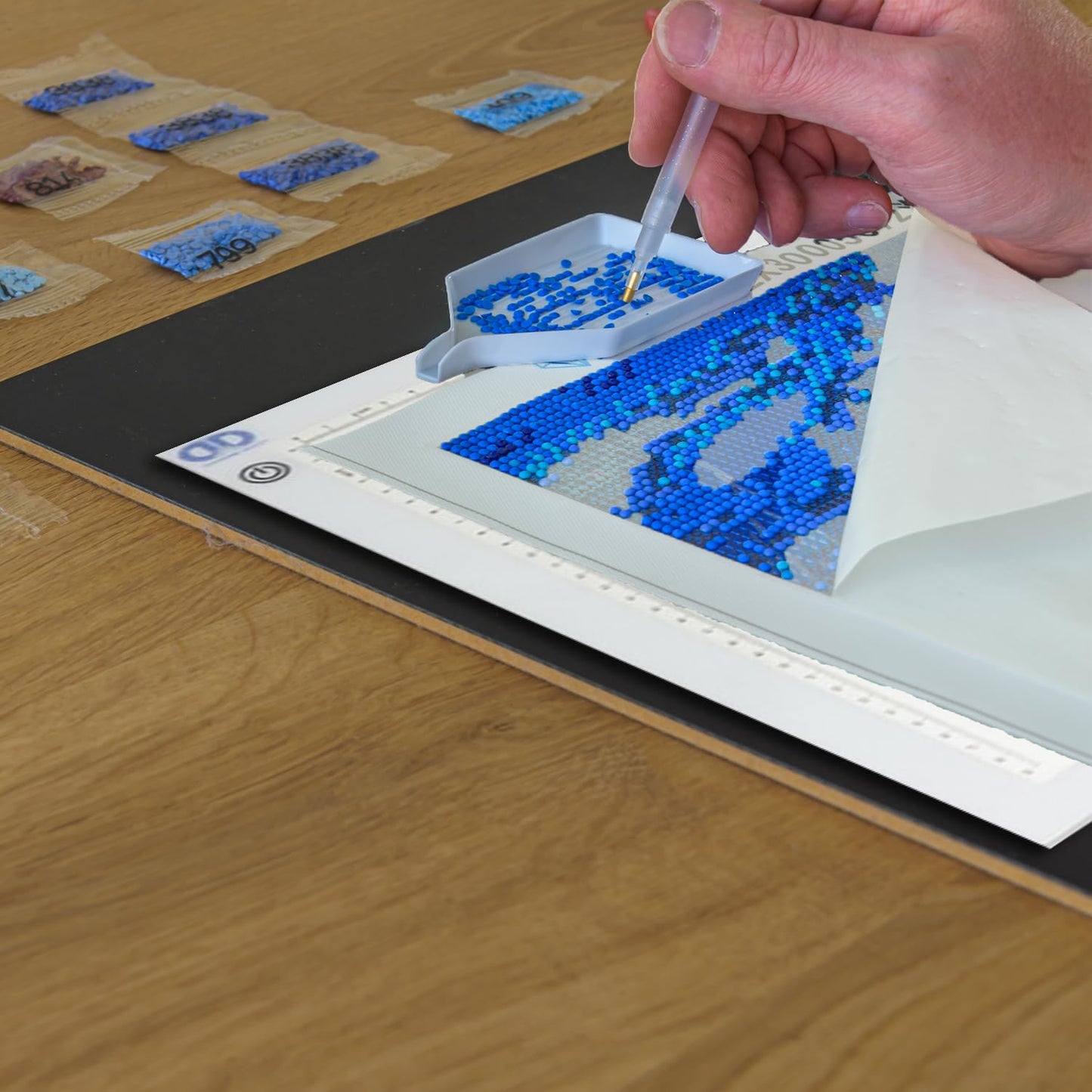 Diamond Dotz Dotzlite Professional A3 Light-Up Tracing Pad - Light Board for Dotting, Drawing, Crafts, LED Table for Artists, Portable Light Box for Tracing