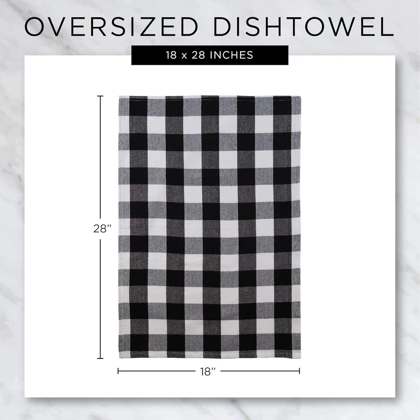 DII Assorted Woven Kitchen Set, 5 Piece - Dishtowel 18x28, Dishcloth 13x13, Mustard