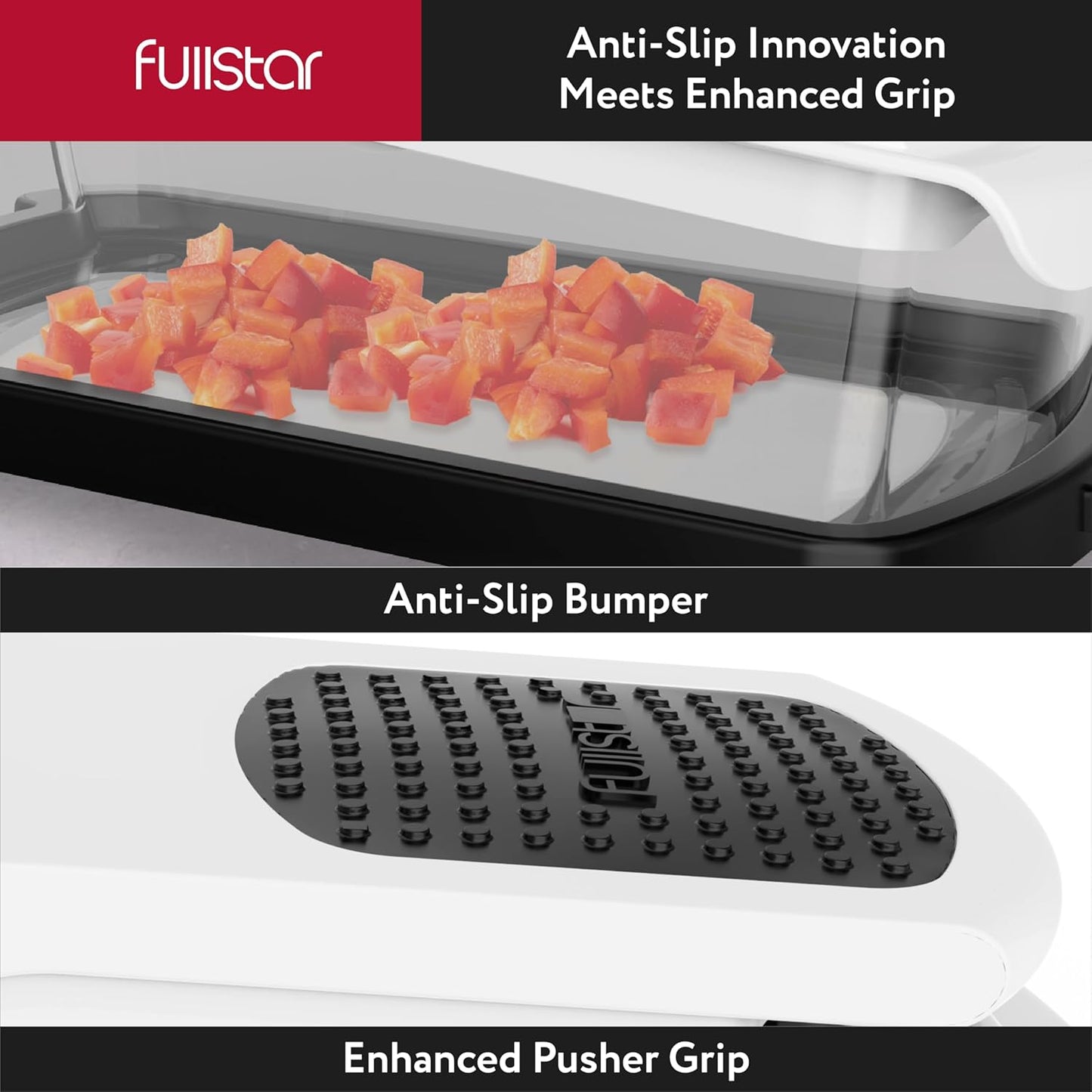 Fullstar 9-in-1 Vegetable Chopper, XL Veggie Chopper with Extra Large Catch Tray and Self Cleaning Feature