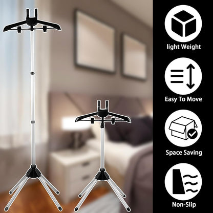 Iron Steam Stand, Height Adjustable Foldable Garment Steamer Rack for Home Steam Ironing