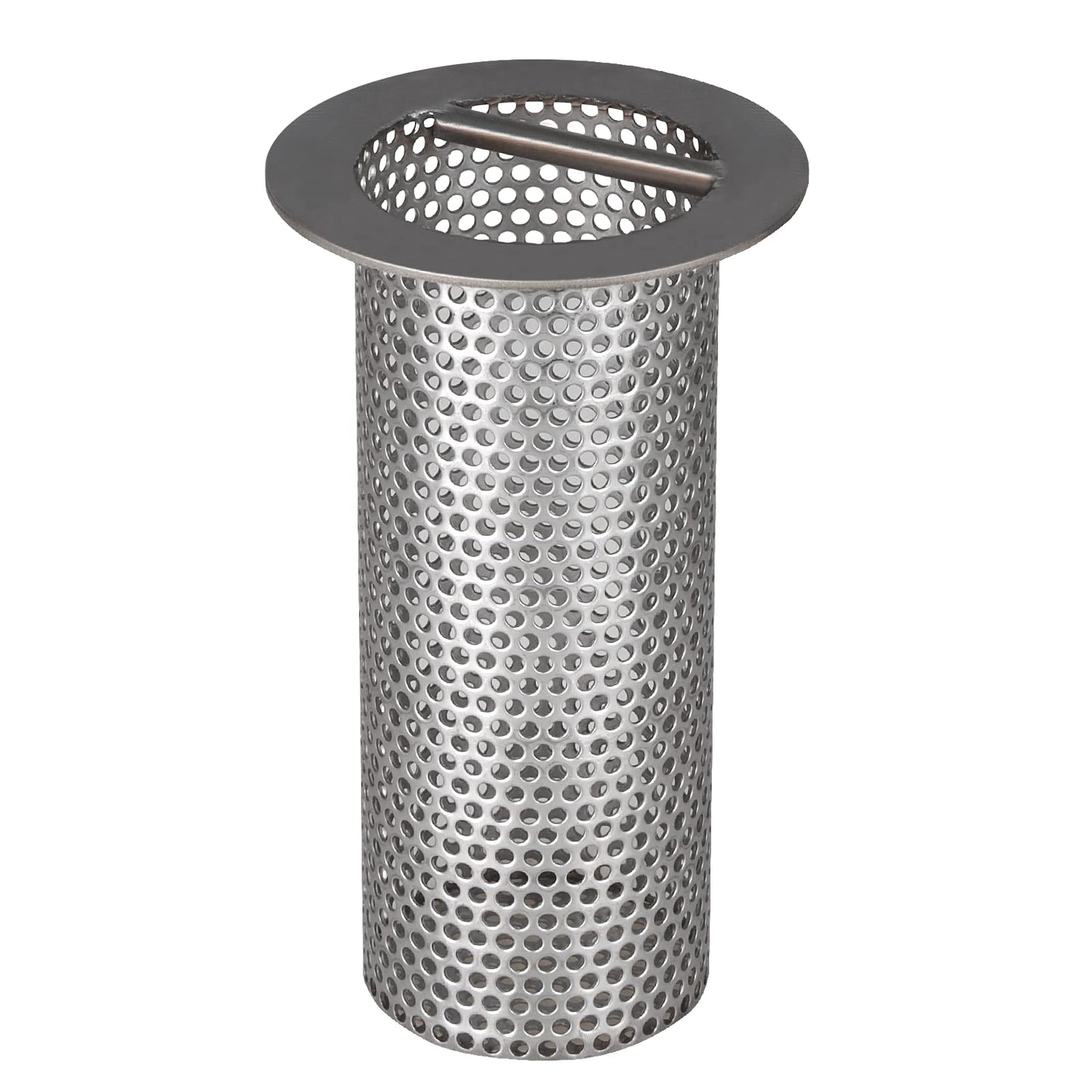 HOTYELL 3" Commercial Floor Drain Strainer, 6'' High, Thick Stainless Steel and Finely Polished Drain Basket