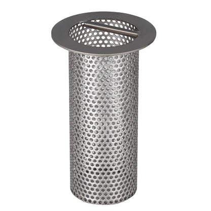 HOTYELL 3" Commercial Floor Drain Strainer, 6'' High, Thick Stainless Steel and Finely Polished Drain Basket