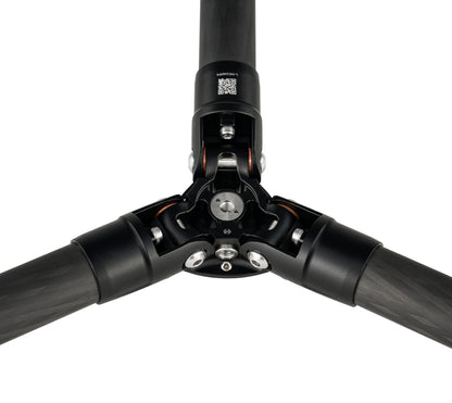 Leofoto LS-284CEXX Travel Tripod w/Built-in Leveling Head, Ranger Series, Carbon Fiber, 4 Leg Sections, Lightweight, Ball Head Optional (Tripod)