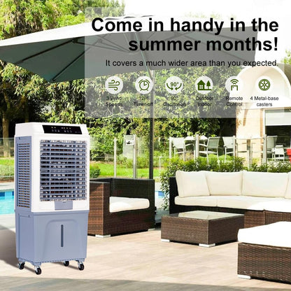 Uthfy Evaporative Air Cooler,3880CFM Swamp Cooler With 10.6 Gal Tank, 43" Portable Evaporative Cooler With Remote,12H Timer,4 Ice Pack,Oscillation,3 Speeds,3 In 1 Cooling Fan for Garage,Patio,Basement