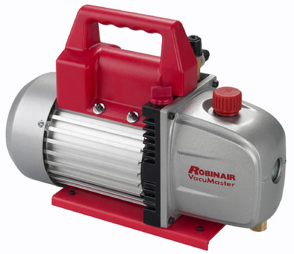 Robinair 15500 VacuMaster Economy Vacuum Pump for Air Conditioning and Refrigeration Service; 2-Stage Pump, 5 CFM Free Air Displacement, 1/3HP 115V/60HZ Motor, 35 Micron Rating