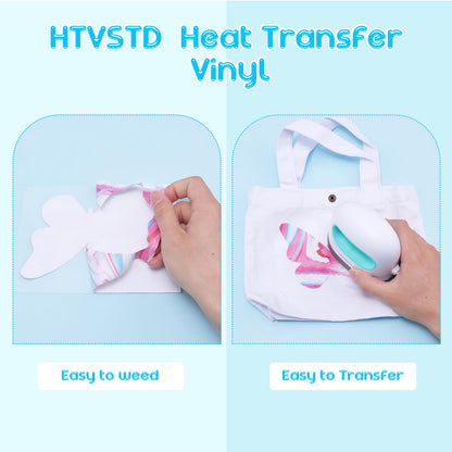 HTVSTD Marble HTV Heat Transfer Vinyl -10sheets 12'' x 10''Watercolor HTV Iron on Vinyl for Fabrics Liquid Patterned