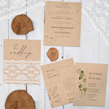 100 Sheets Parchment Cardstock 8.5 x 11 Textured Printer Paper, Goefun 90lb Tan Card Stock Printer Paper for Scrapbooking, Cardmaking, Invitations and Crafts