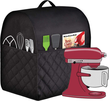 Stand Mixer Dust-proof Cover for KitchenAid Mixer, Multi Pockets for Kitchen Appliance Accessories, Water-resistant
