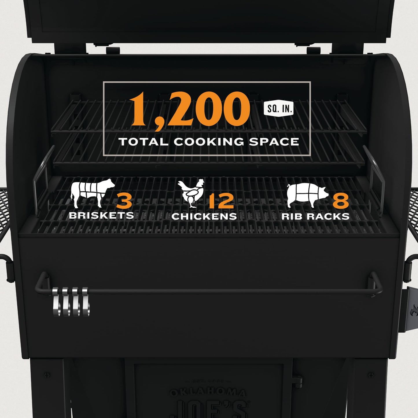 Oklahoma Joe's Marshal Centerbox Smoker, Black - 23202164