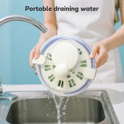 Salad Spinner Stainless Steel，Manual lettuce dryer With lid, basin, drain frame and non-slip base,lettuce spinner with Quick Spin,Spaghetti & Chip Strainer BPA Free,Easy Clean,5qt