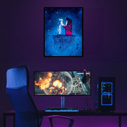 Insire Gaming Posters, Wall Art, Astronaut Poster for Wall, Gaming - Unframed (11x14)