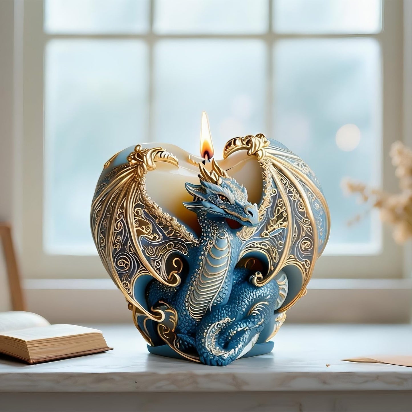 Dragon Candle Mold, 3D Animal Dinosaur Silicone Molds for Candle Making, Epoxy Resin Casting Molds for Handmade DIY Soap & Aromatherapy DIY Home Desk Decor