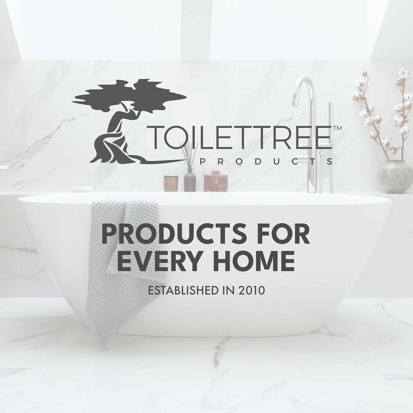 Deluxe Toilet Brush with Lid - ToiletTree Products, Black