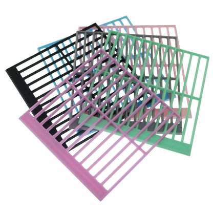 XGNG 1 Set 6 Pieces Colorful Diamond Painting Craft Rulers Grid 3D Printed Diamond Drill Calibration Painting Ruler Positioning Tools