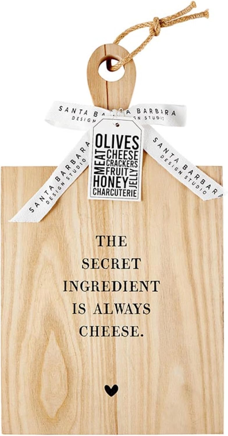 Santa Barbara Design Studio Paulownia Wood Charcuterie Board, Cheese Board, 17.5" L x 10" W x 1" H