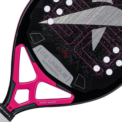 Drop Shot Conqueror 13 BT Beach Tennis Racket | 24K Carbon Twill | EVA Tech Core | Sand Treatment & 3D Texture for Maximum Spin | Anti-Vibration System | Includes Protective Bag