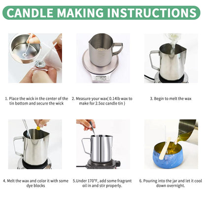SUPERSUN Candle Making Kit for Adults, DIY Candle Making Supplies for Adults, Beginners, Include Beeswax, Candle Tins, Wicks, Essential Oils, Dyes, DIY Candle Making Set Gift for Christmas