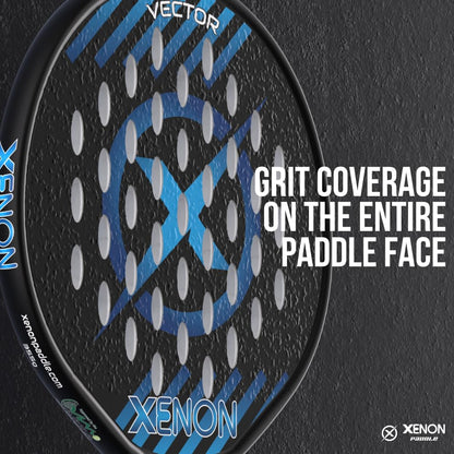 Vector Spin Max Version 2 Platform Tennis Paddle by Xenon Paddle, Oversize Head, Even Balance Point, Medium Firmness Foam Core, Power and Control, 4.25” Grip