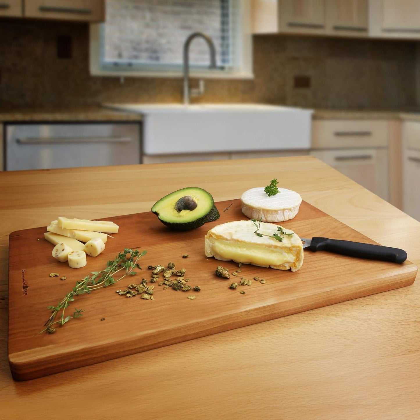 Casual Home Delice Cherry Rectangle Juice Drip Groove Cutting Board, Rectangular 15.5x11