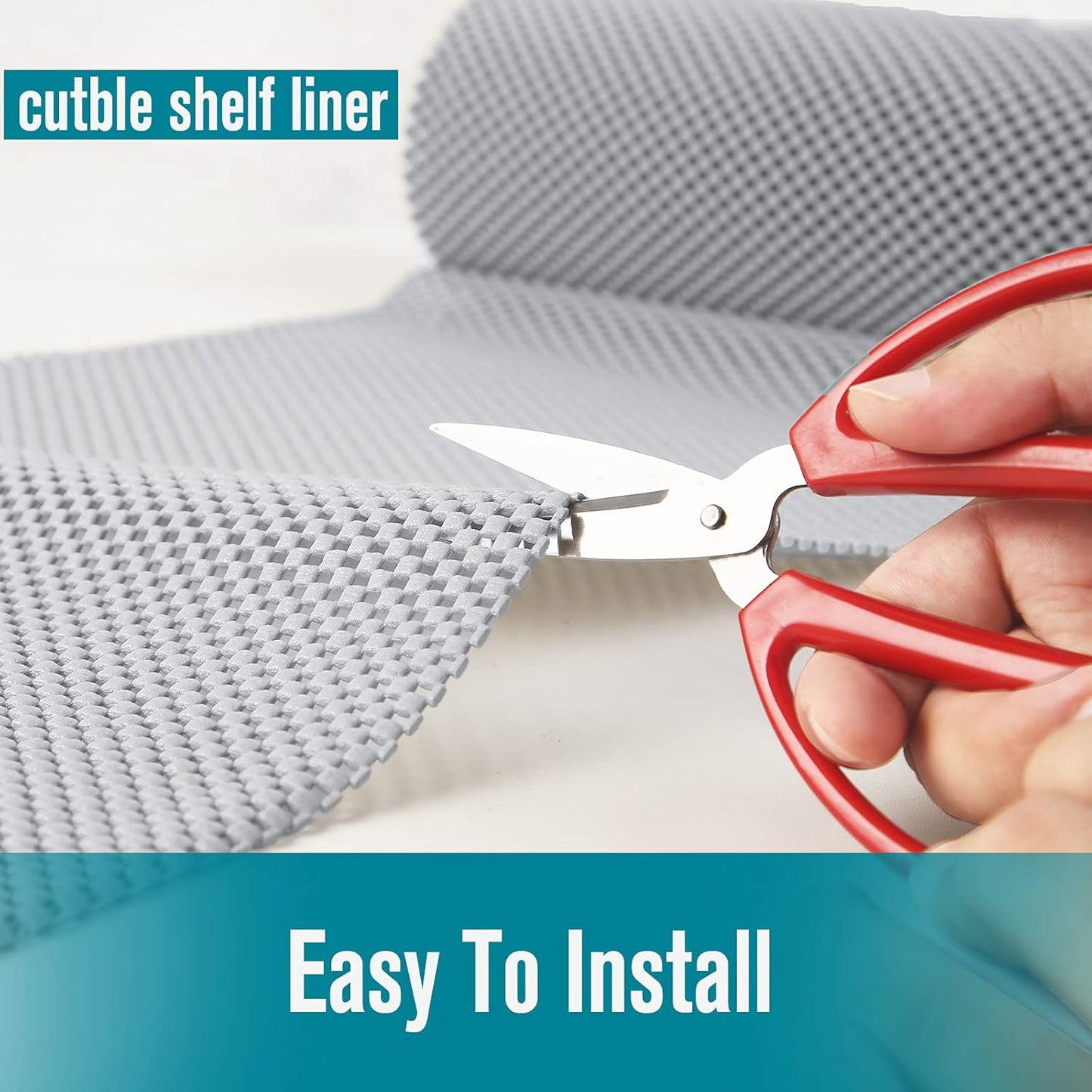 Shelf Drawer Liner Non-Adhesive, Non-Slip Durable Size 17.7 Inches X 10 Feet for Kitchen and Desks