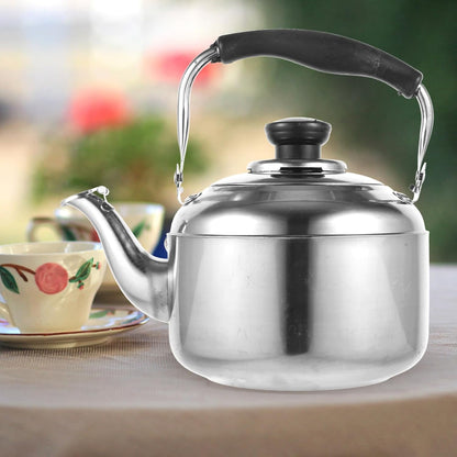 KALLORY 1pc Stainless Steel Teapot, Water Kettle for Stove Top Camping