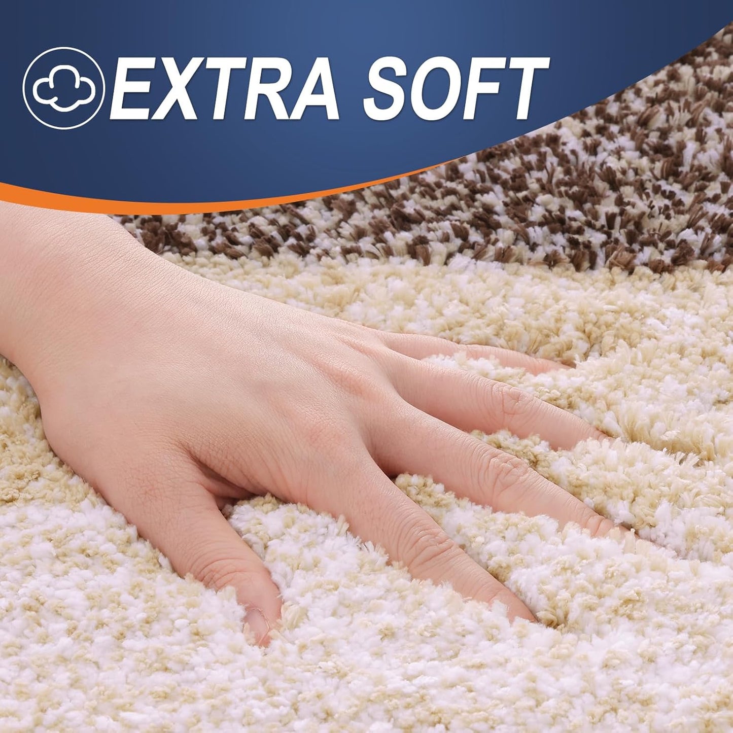 OLANLY Bathroom Rug Mat - Extra Soft Microfiber Non-Slip Bath Carpet | 30x20 Inches, Brown