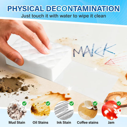 Magic Sponges | 30 Pack Cleaning Eraser Foam Pads - 2X Density Multi-Functional Household Cleaner
