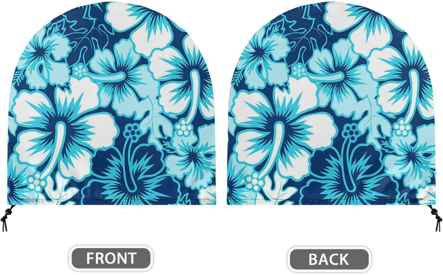 Hawaiian Print Drum Fan Cover, Dust Cover for 18-20" Fan, Waterproof & Dustproof Heavy Duty Polyester for Indoor/Outdoor
