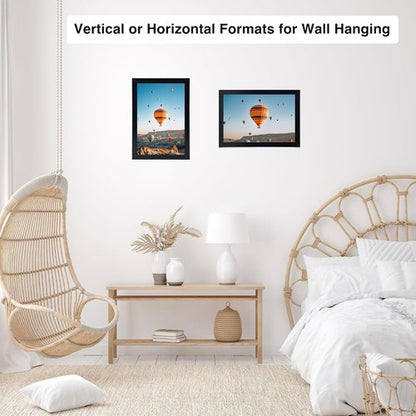 JCJMY 7x10 Picture Frame - Black Wall Hanging & Tabletop Display | Versatile Horizontal & Vertical Mounting
