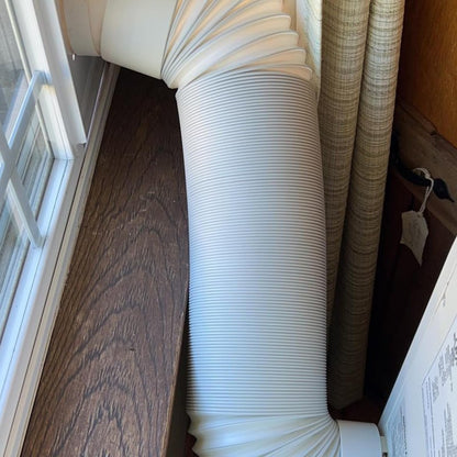 SunDiao Portable Air Conditioner Hose, Portable Exhaust Vent Hose with 5.9 Inch Diameter, Anti-Clockwise Thread, 90 Inch Length