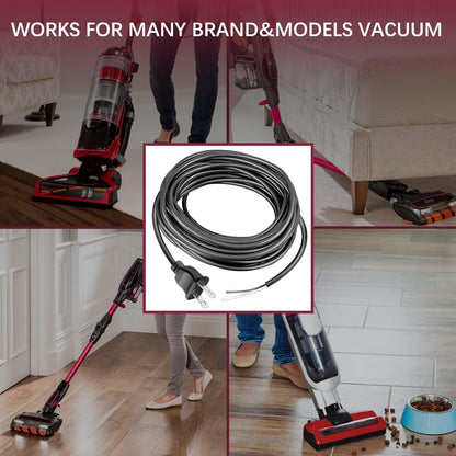 Replacement Power Cord for Oreck XL XL2 Upright Vacuum Cleaner, Fits 2300RS, 4070H2L, 4080H2B, 4080H2R, 4080H2Y