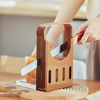 Zerodis Bread Slicer, Foldable Kitchen Tools with 4 Thickness for Homemade Bread