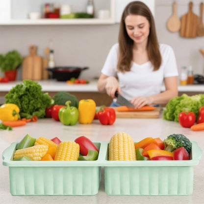 Silicone Freezer Tray With Lid, Soup Freezer Container Molds, Large Ice Cube Tray Set, 1 Cup & 2 Cup Portion Freezer Trays for Soup, Sauce & Broth, Meal Prep Containers, Oven & Dishwasher Safe, Green