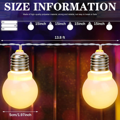 2 Bulbs13.8 3 4 Retisee Pcs Marquee Light String ft Long for Marquee Letters Numbers ft Tall Waterproof LED String