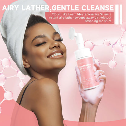 Turmeric Kojic Acid Facial Cleanser, Brightening Foaming Face Wash with Soft Massage Heads, Kojic Acid Cleanser Exfoliating, Turmeric Cleansing for Dark Spots 4.23 oz