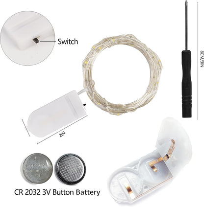12 Pack 7 20 WATERGLIDE St. Patricks Day Fairy Lights Battery Operated (Included), ft LED Mini String Lights