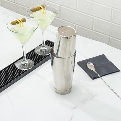 Restaurantware Bar Lux 16 Ounce Boston Shaker, Metal Cocktail Shaker, No Leak Stainless Steel Mixer