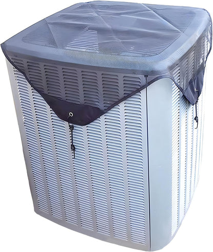 Durable Central Air Conditioner Cover for Outside Units 32 x 32, Leaf Guard Mesh AC Cover Defender Outdoor (32" x 32")