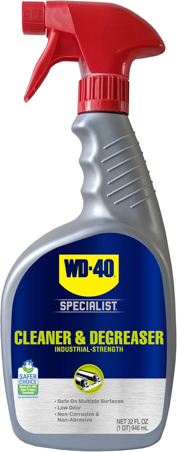 WD-40 32 OZ Specialist Cleaner & Degreaser, Multi-Surface Cleaning Solution, Great for cleaning grills and grill parts