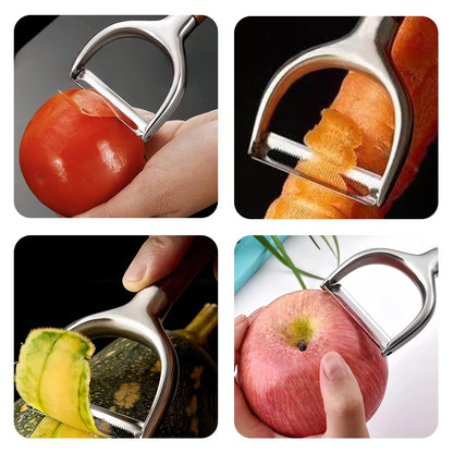Laoxiongtou Professional Vegetable Peeler,Peelers For Kitchen Ultra Sharp 304 Stainless Steel Durable Blade,Quick Peeling Apple Carrot Potato Peelers,Ergonomic Natural Non-Slip Wooden Handle