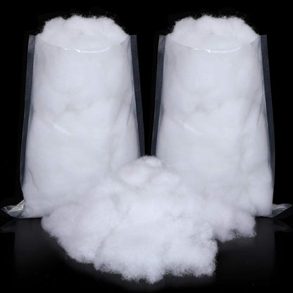 Sumind Winter Fake Snow Decoration - Fluffy Artificial Cotton Fiber for Christmas Crafts | 2 Bags (White)