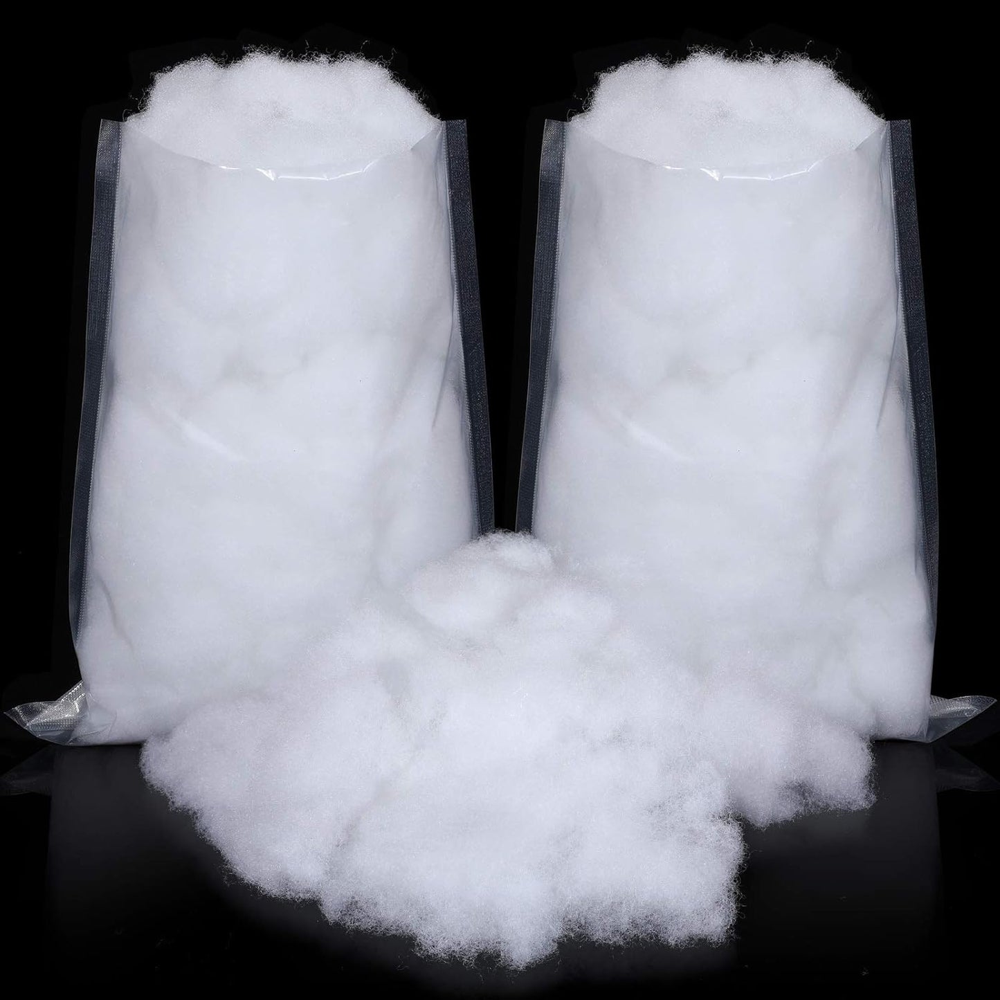 Sumind Winter Fake Snow Decoration - Fluffy Artificial Cotton Fiber for Crafts & Home Decor | White