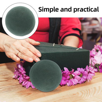 STOBOK 8Pcs Floral Foam Balls 3.54 Inch Round Water Absorbing Flower Sphere Blocks for DIY Wedding Bouquet Arrangements Home Decor Florist Supplies
