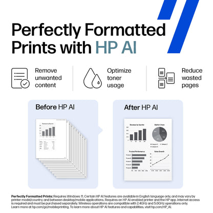 HP LaserJet M209d Laser Printer, Black and White, Automatic Duplex, Wired Connection Only (USB Cable Included), Best-for-Home Office (8J9L0F)