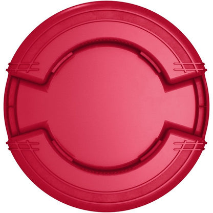 SPARTA Bronco 20 Gallon Trash Can, Thick Polyethylene Bin, NSF Certified Waste Container with Top Handles, Bottom Handholds, Reinforced Base and Stackable, LLDPE, 20 Gallon, Red