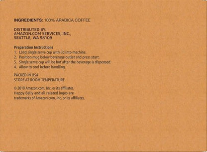 Happy Belly Light Roast Coffee Pods - Compatible with Keurig 2.0 | 100 Count Pack