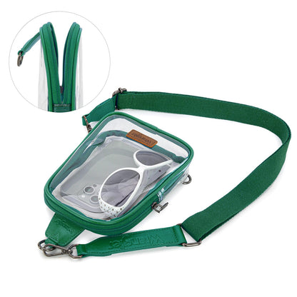 Wrangler Crossbody Clear Sling Bags for Women Stadium Approved Cross Body Purse for Sports Events Concerts