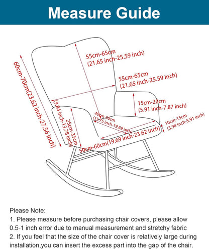 1 Offices,A20 CRFATOP Printed PC Nursery Rocking Chair Recliner Covers Upholstered Glider Rocker Banquet Armchair