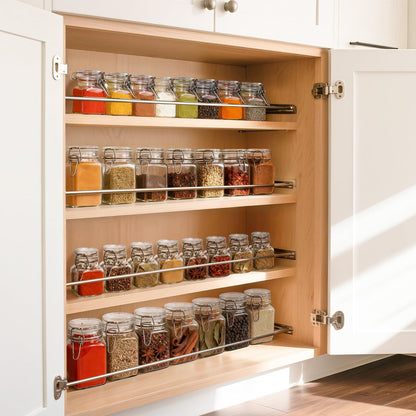 ComSaf Set of 12 Square Glass Jars with Airtight Lids (8 Oz), Pantry Canisters for Spices, Jams, & Herbs, Wire Clamp Jar for Overnight Oats, Pickling, Favors, Includes Labels & Funnel