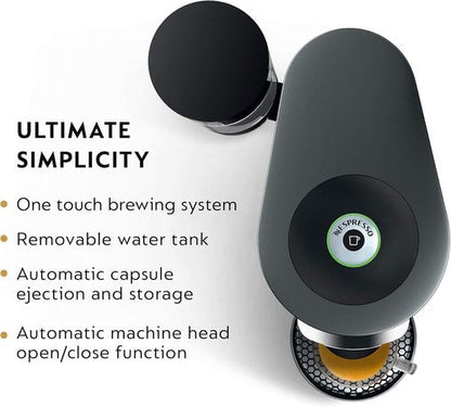 De'Longhi Nespresso Vertuo Plus Coffee & Espresso Maker - Titan Finish, Effortless Brewing